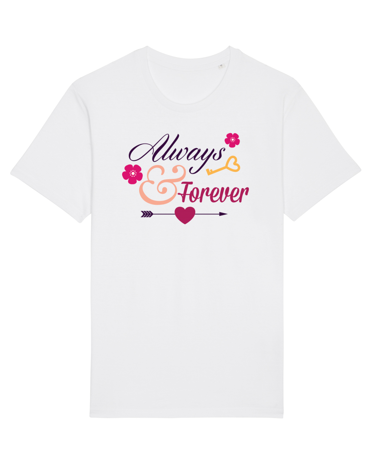 Tricou mânecă scurtă Unisex Rocker White