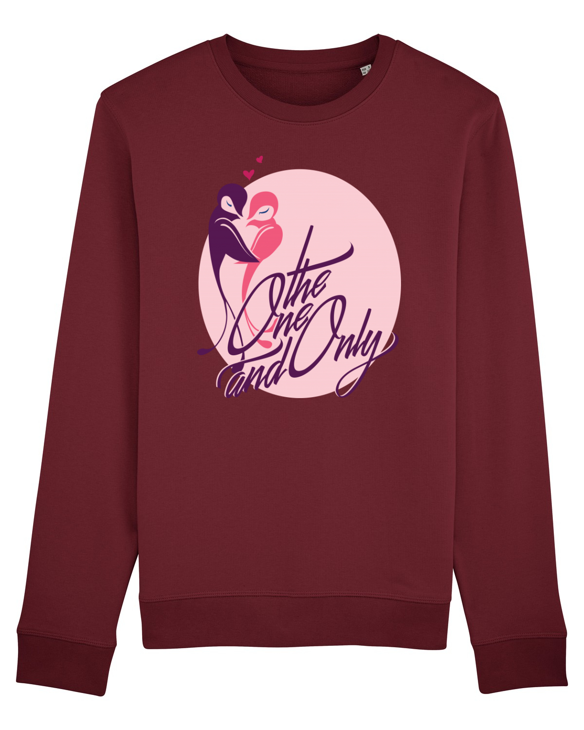 Bluză mânecă lungă Unisex Rise Burgundy
