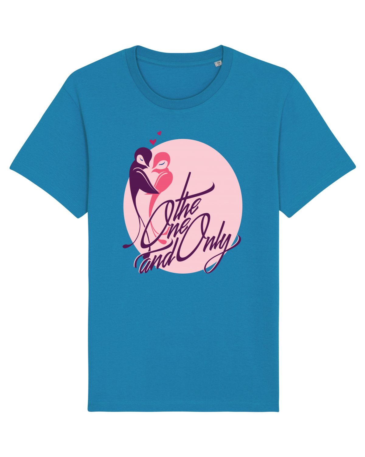 Tricou mânecă scurtă Unisex Rocker Azur
