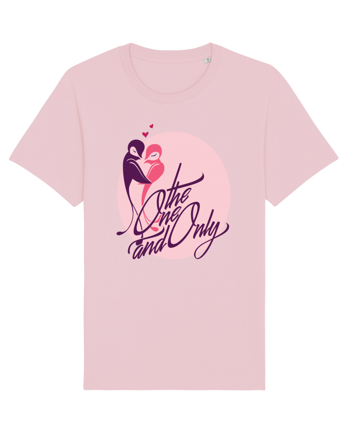 Tricou mânecă scurtă Unisex Rocker Cotton Pink
