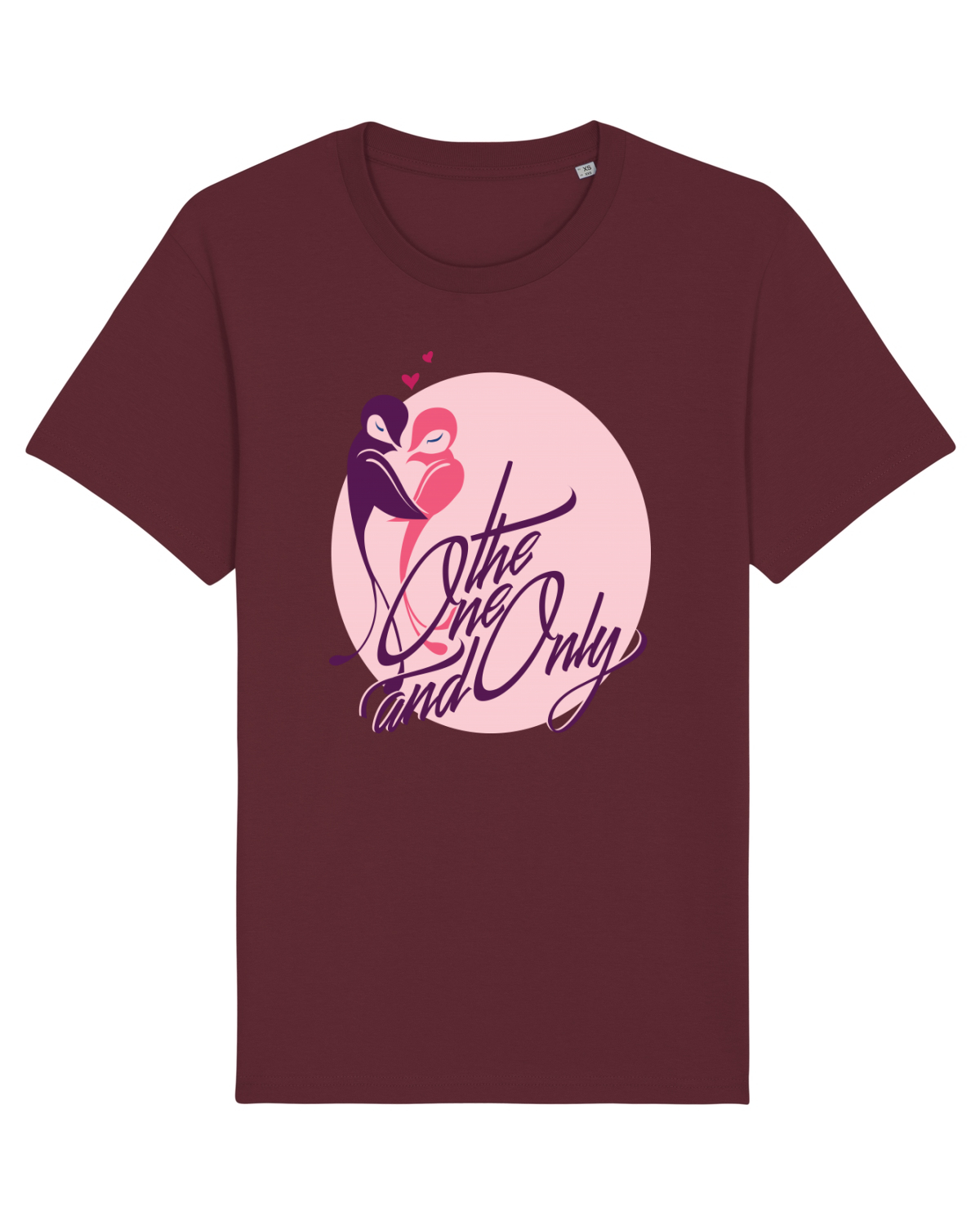 Tricou mânecă scurtă Unisex Rocker Burgundy