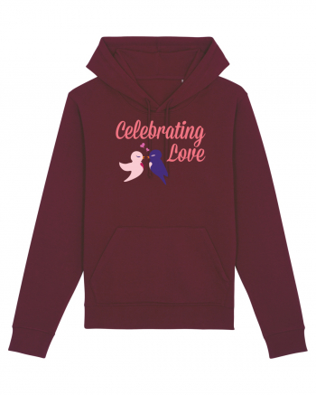 Celebrating Love Birds Burgundy