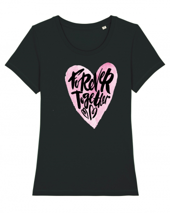 Forever Together Heart Black