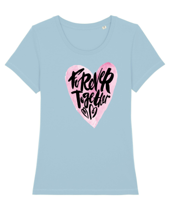 Forever Together Heart Sky Blue