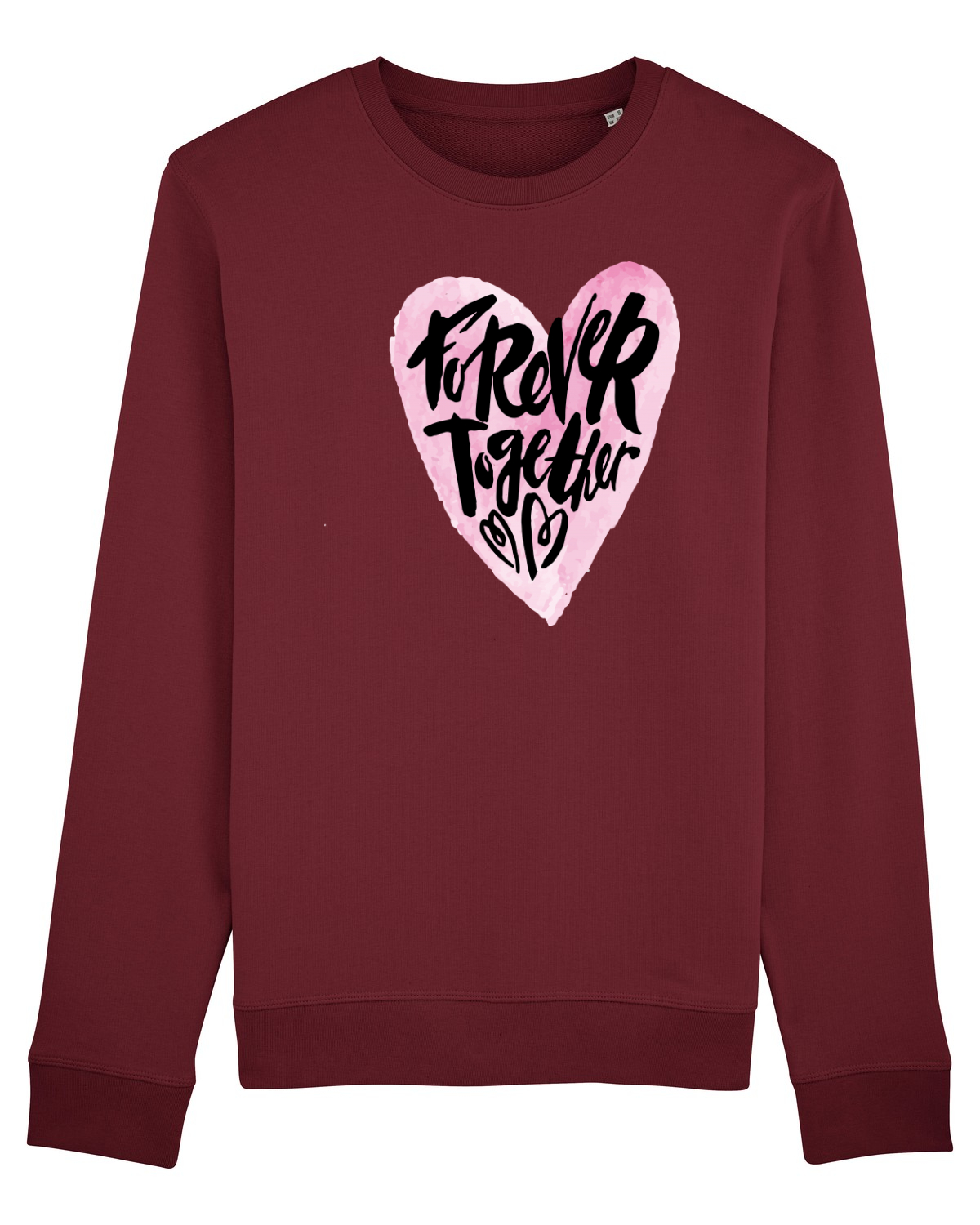 Bluză mânecă lungă Unisex Rise Burgundy