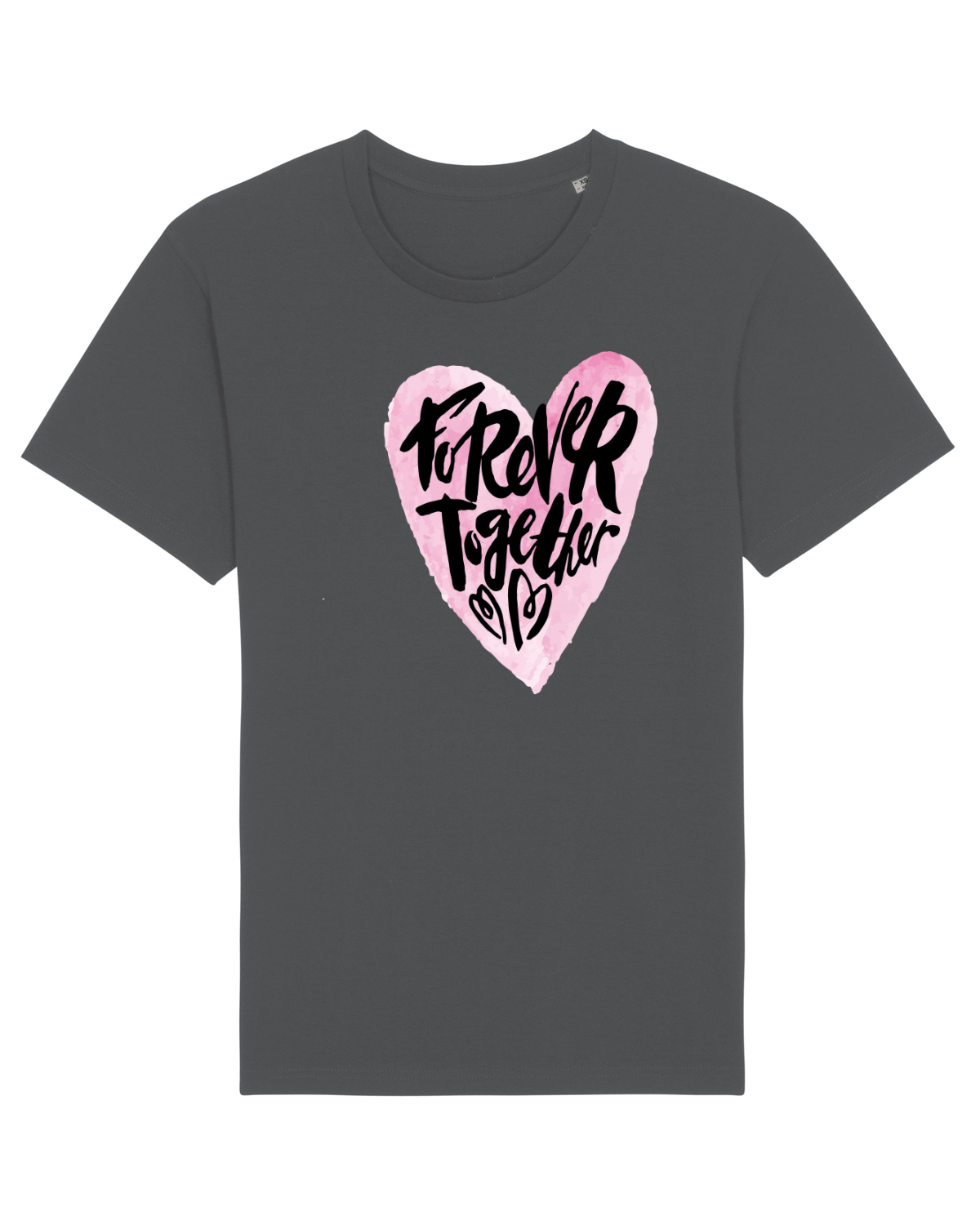 Tricou mânecă scurtă Unisex Rocker Anthracite