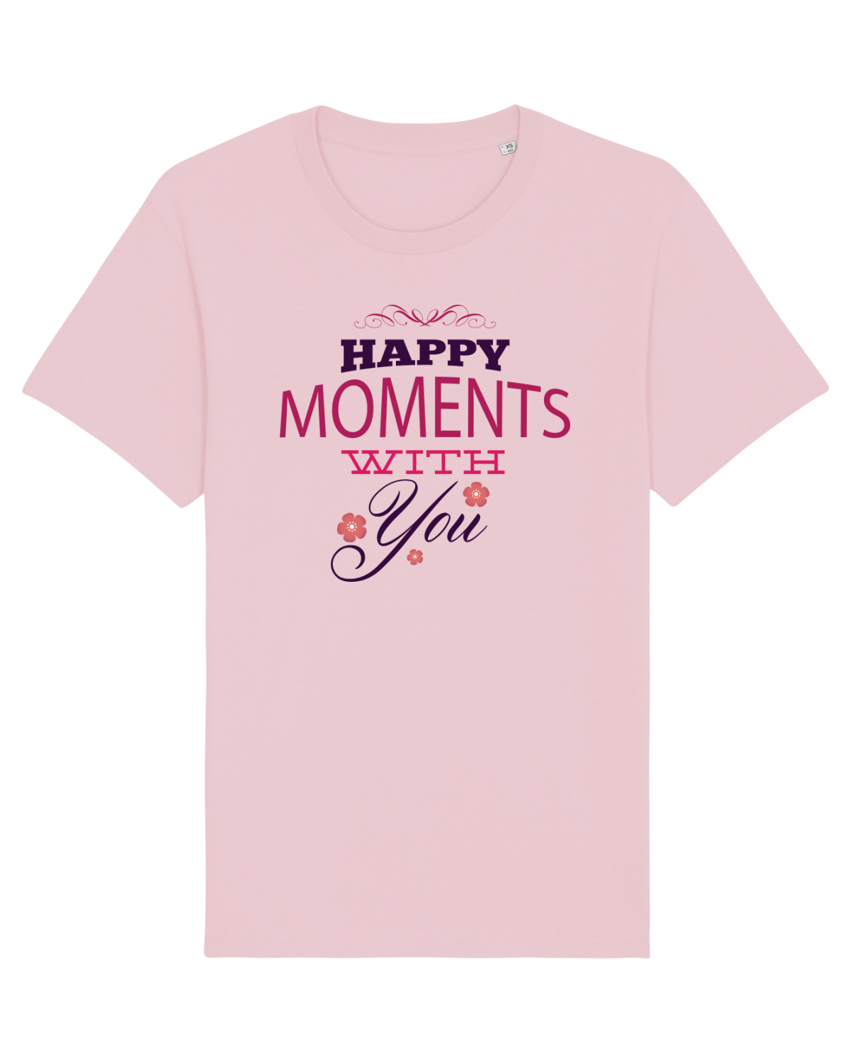 Tricou mânecă scurtă Unisex Rocker Cotton Pink