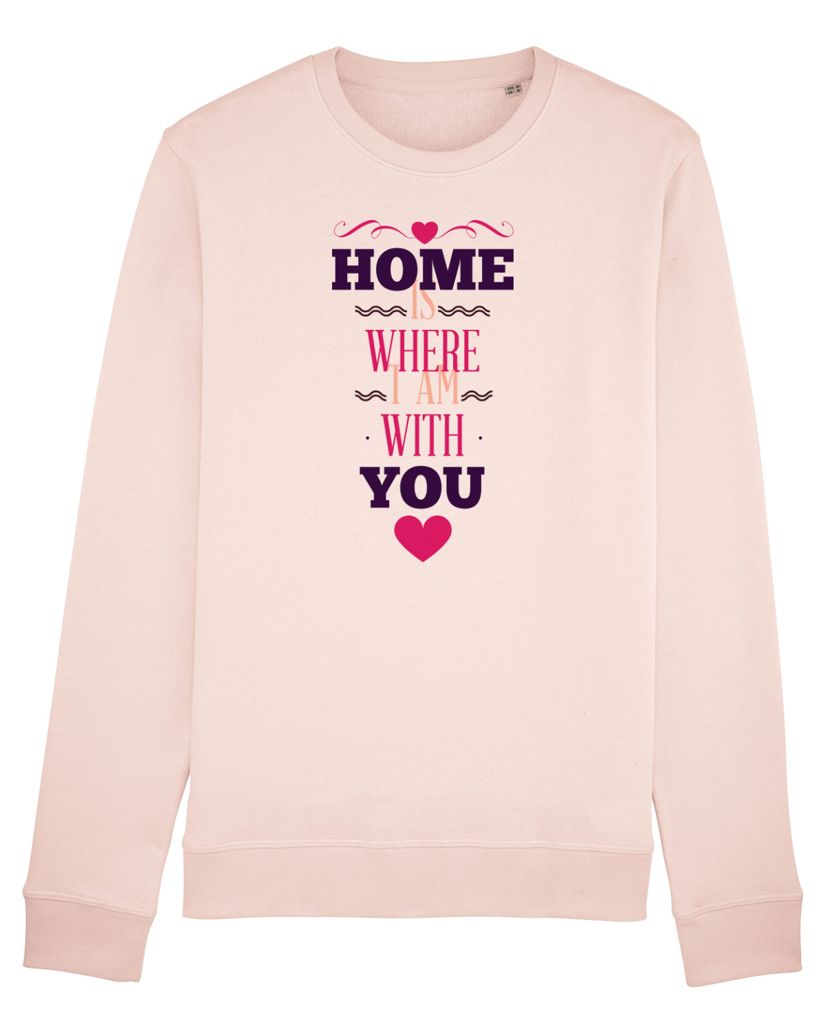 Bluză mânecă lungă Unisex Rise Candy Pink