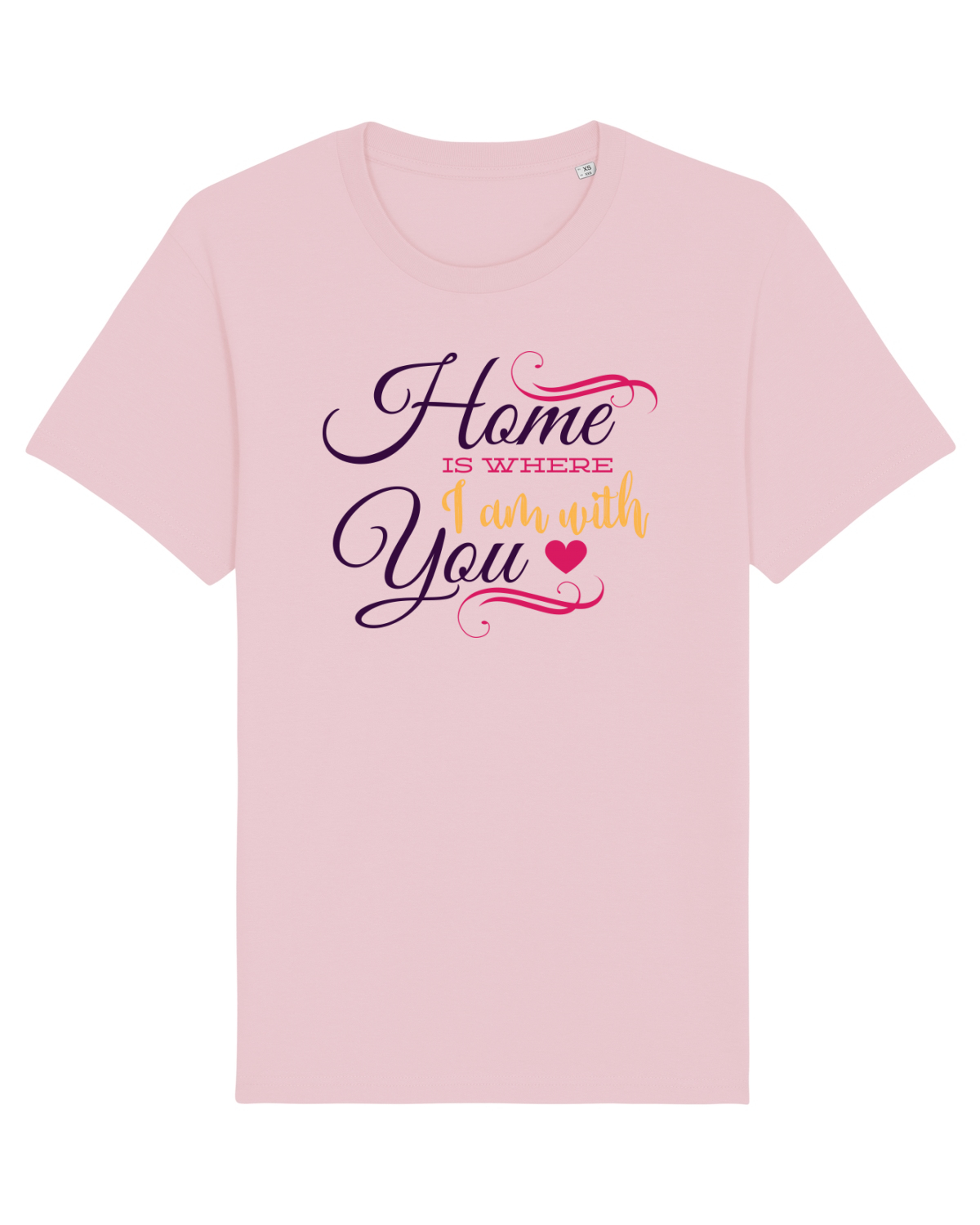 Tricou mânecă scurtă Unisex Rocker Cotton Pink