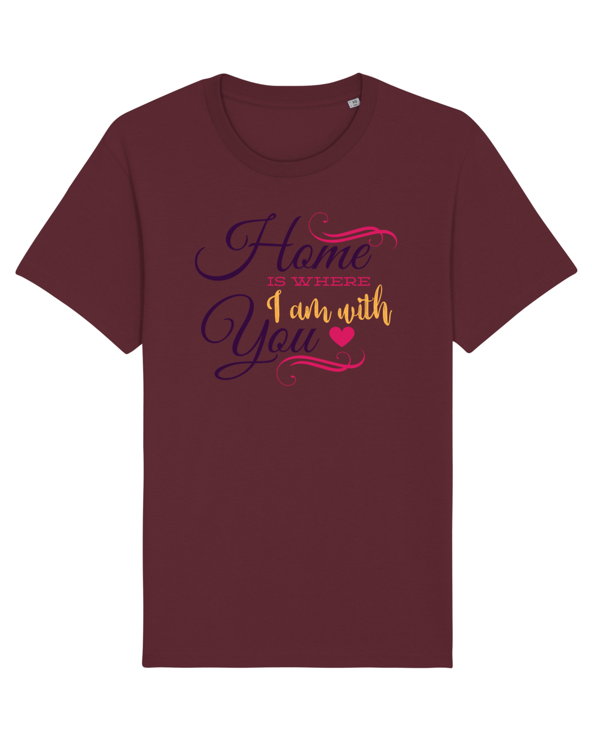 Tricou mânecă scurtă Unisex Rocker Burgundy