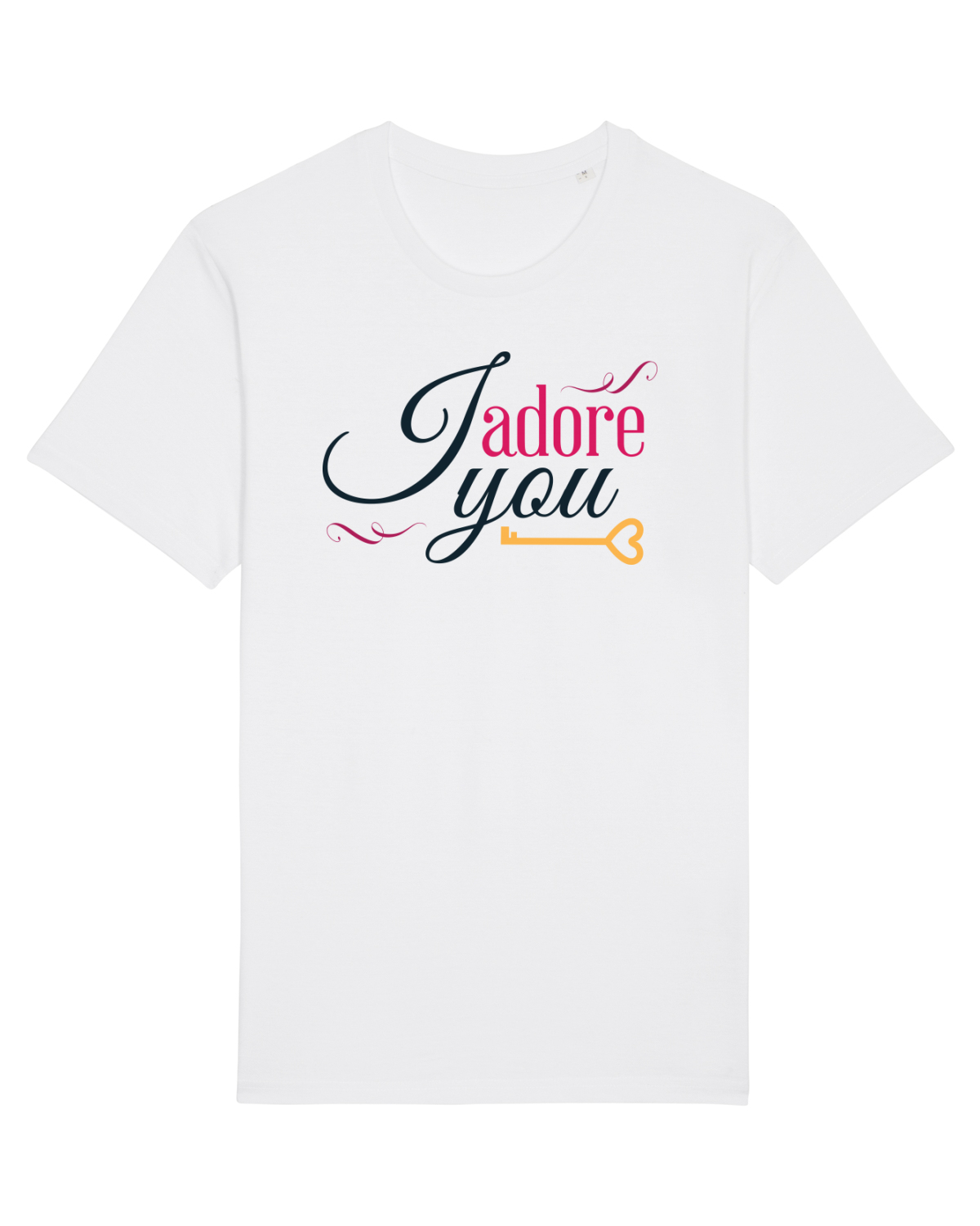 Tricou mânecă scurtă Unisex Rocker White