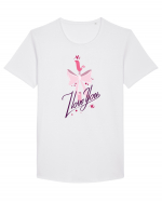 I love you Pink Tricou mânecă scurtă guler larg Bărbat Skater