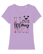 I love you Beary Much Tricou mânecă scurtă guler larg fitted Damă Expresser