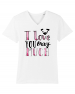 I love you Beary Much Tricou mânecă scurtă guler V Bărbat Presenter