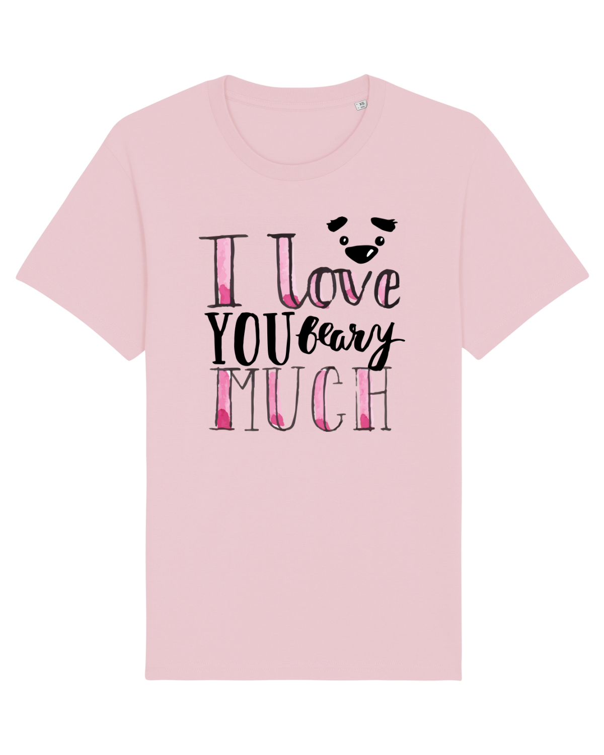 Tricou mânecă scurtă Unisex Rocker Cotton Pink