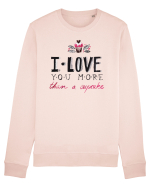 I love you more Bluză mânecă lungă Unisex Rise