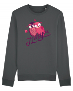 I love you Owls Bluză mânecă lungă Unisex Rise