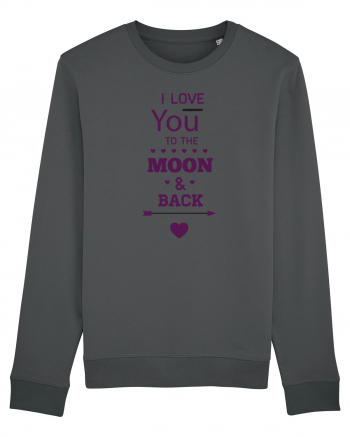 I love you to the moon and back Anthracite