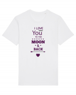 I love you to the moon and back Tricou mânecă scurtă Unisex Rocker