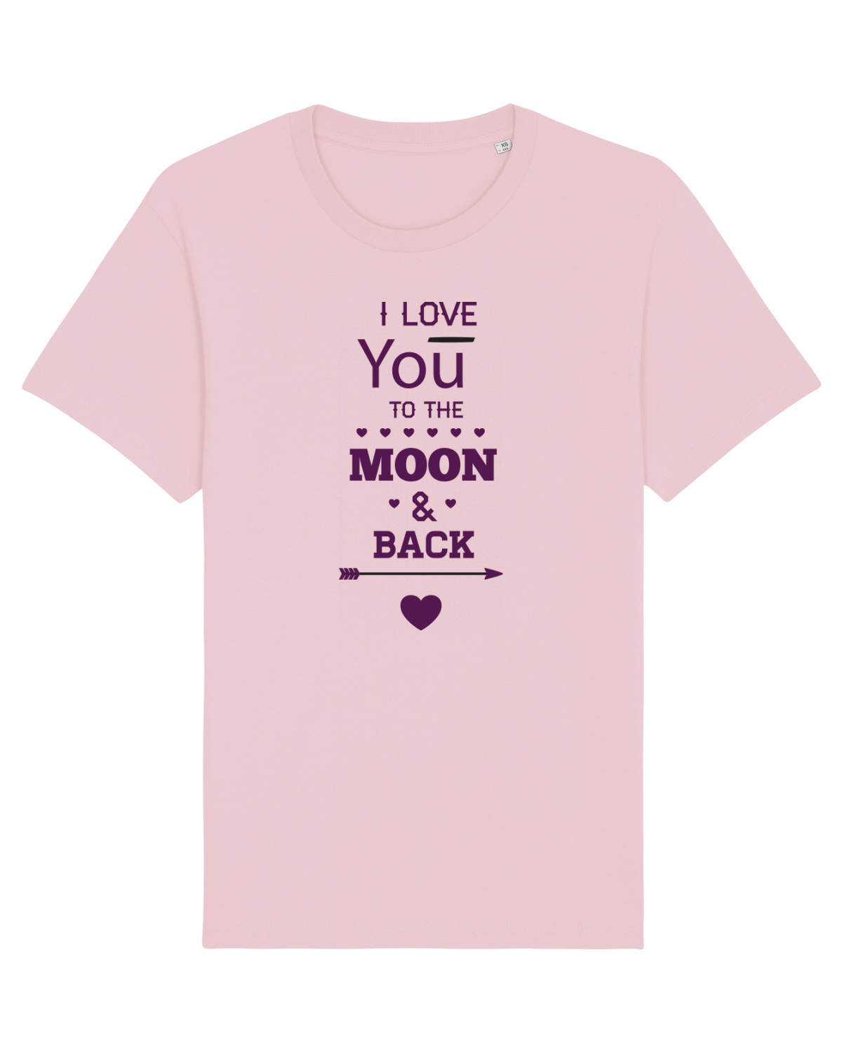 Tricou mânecă scurtă Unisex Rocker Cotton Pink