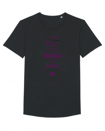 I love you to the moon and back Black