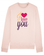 I love you Heart Bluză mânecă lungă Unisex Rise