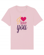 I love you Heart Tricou mânecă scurtă Unisex Rocker