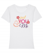 Just you and Me Lovely Tricou mânecă scurtă guler larg fitted Damă Expresser