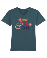 Just you and Me Lovely Tricou mânecă scurtă guler V Bărbat Presenter