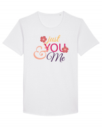 Just you and Me Lovely Tricou mânecă scurtă guler larg Bărbat Skater