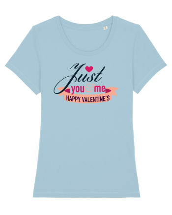 Just you and Me on Valentines Sky Blue