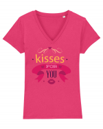 Kisses for you Tricou mânecă scurtă guler V Damă Evoker