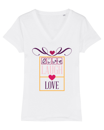 Laugh and Love White