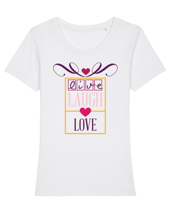 Laugh and Love White