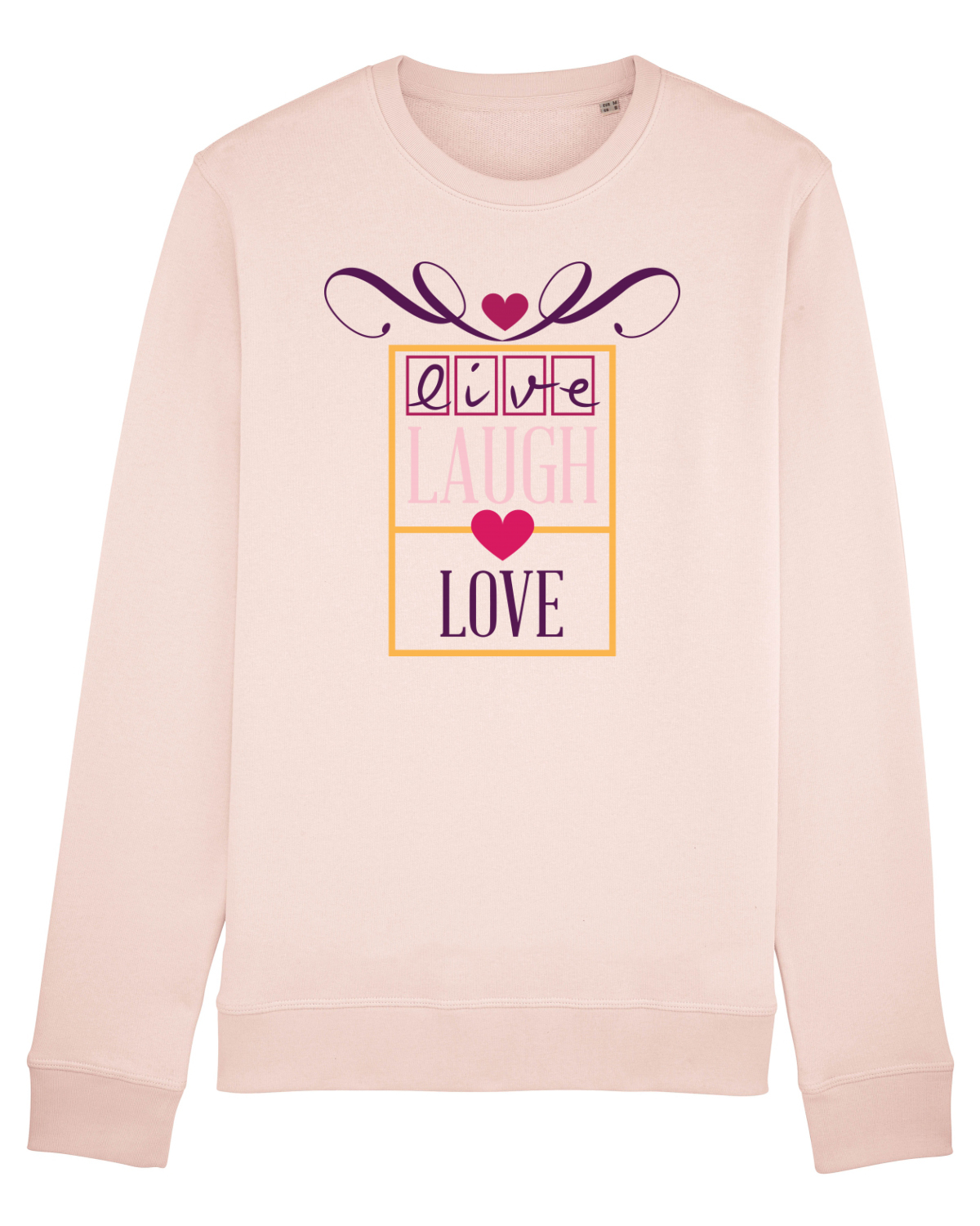 Bluză mânecă lungă Unisex Rise Candy Pink