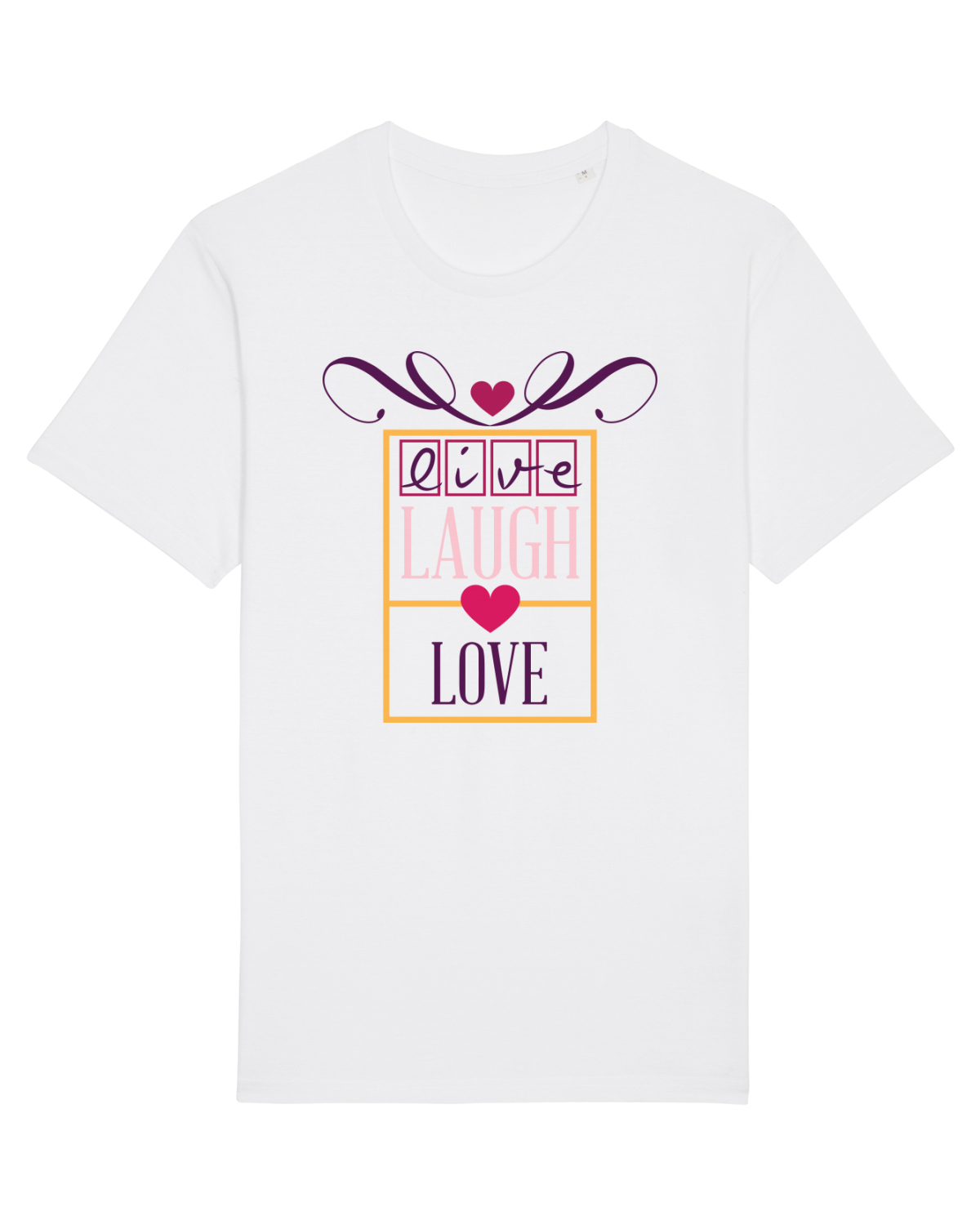 Tricou mânecă scurtă Unisex Rocker White