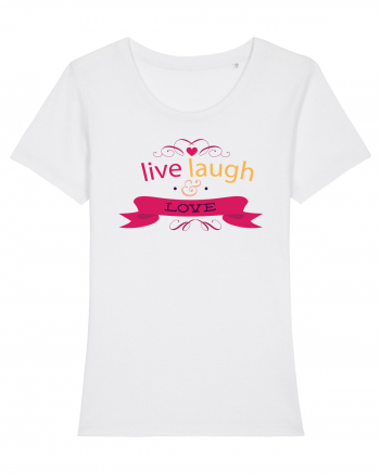 Live Laugh and Love White