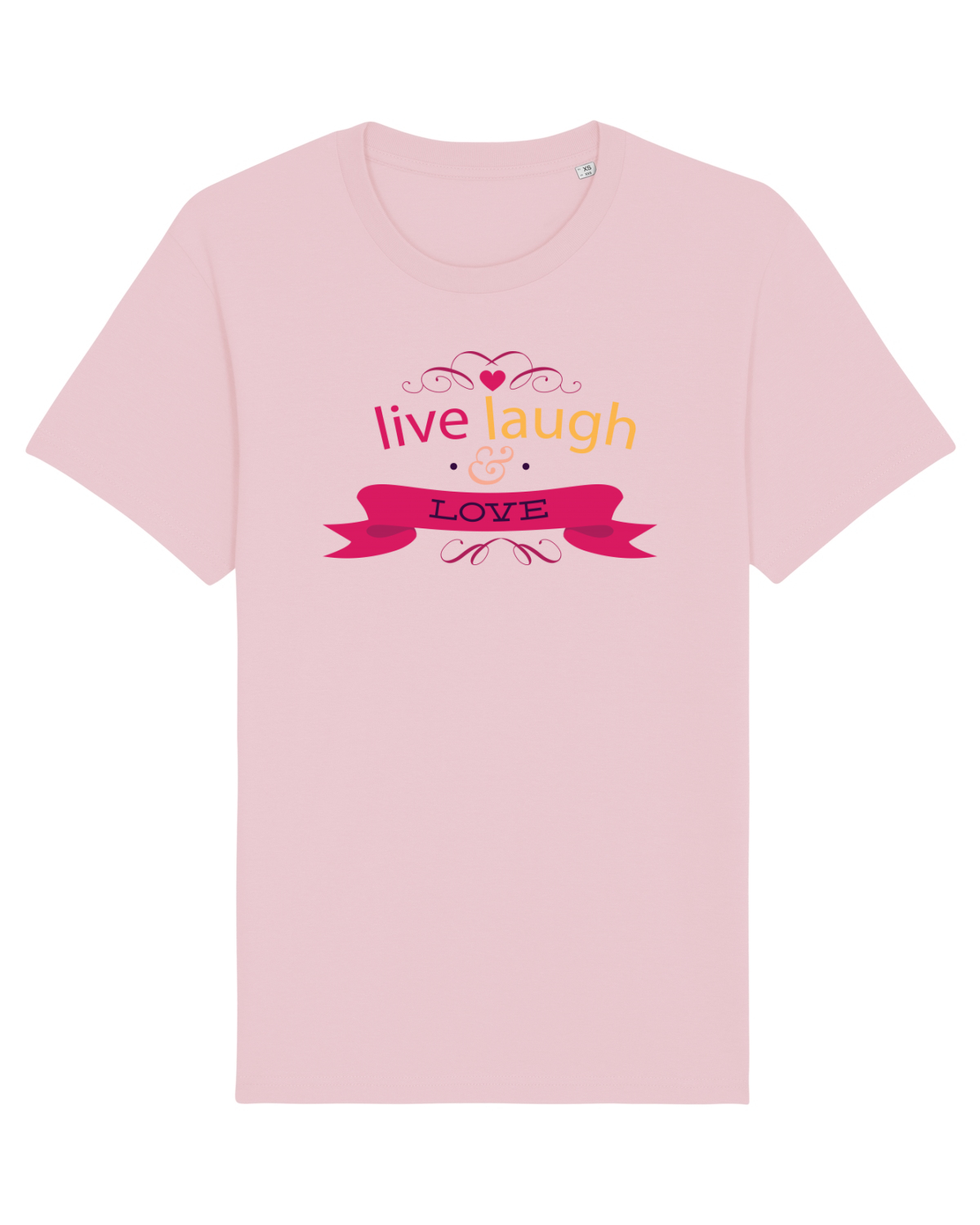 Tricou mânecă scurtă Unisex Rocker Cotton Pink