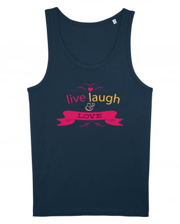 Live Laugh and Love Navy