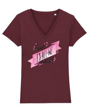 Love is all we need Burgundy