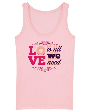 Love is all we need Pink Cotton Pink