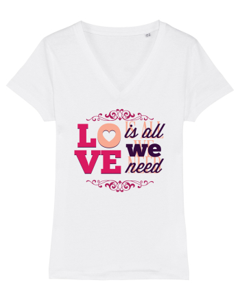 Love is all we need Pink White