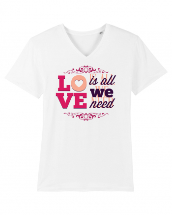 Love is all we need Pink White