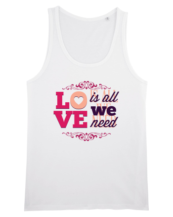 Love is all we need Pink White