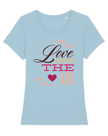 Love is in the Air Heart Sky Blue