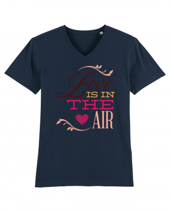 Love is in the Air Heart French Navy