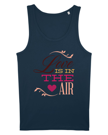 Love is in the Air Heart Navy
