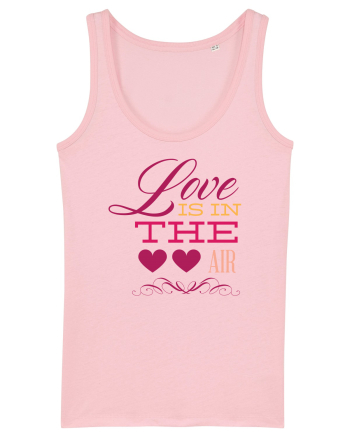 Love is in the Air Hearts Cotton Pink