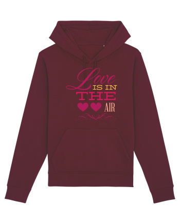Love is in the Air Hearts Burgundy