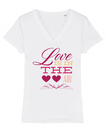 Love is in the Air Hearts White